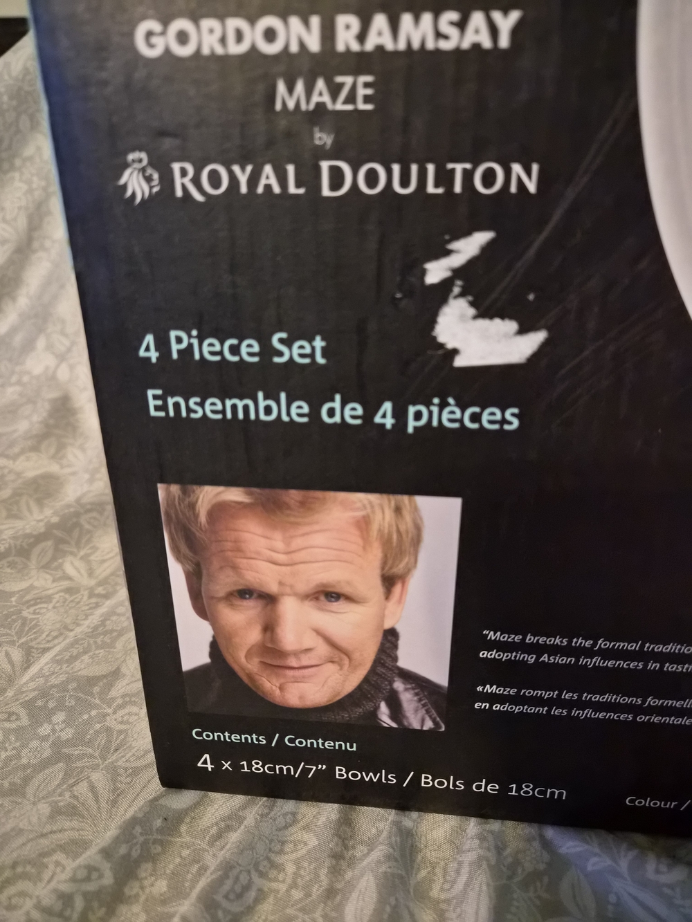 Gordon Ramsay Maze by Royal Doulton 4-Piece Bowl Set - White - Picture 10 of 12